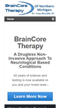 Mobile Screenshot of michiganbraincoretherapy.com